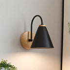 Laelenna Wood Wall Light-Moonnatur