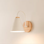 Laelenna Wood Wall Light-Moonnatur