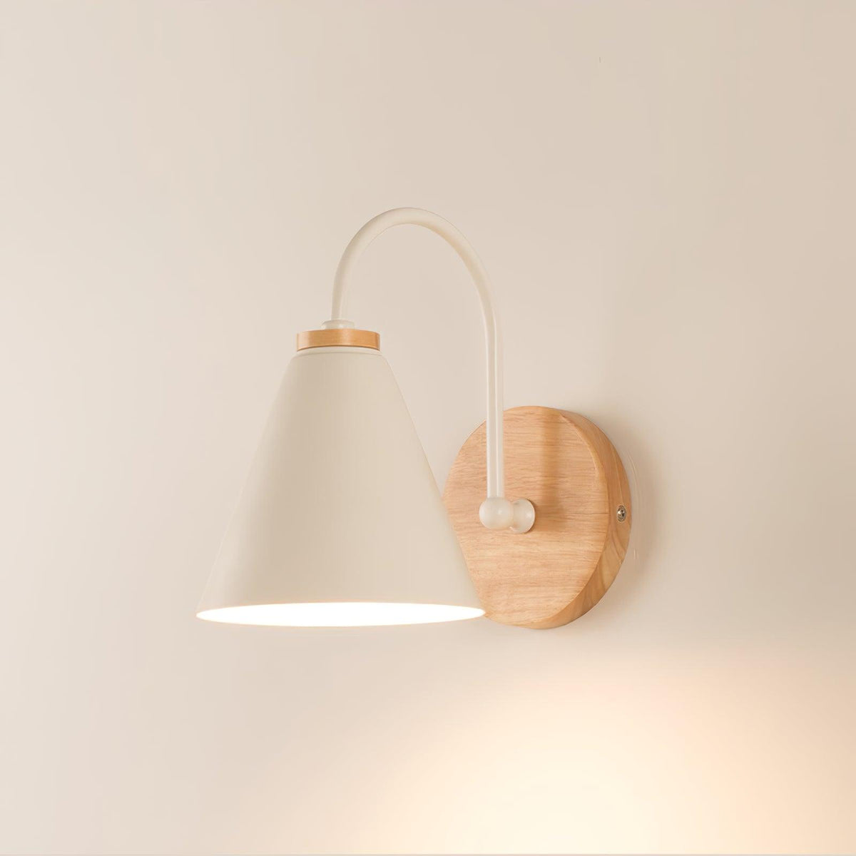 Laelenna Wood Wall Light-Moonnatur