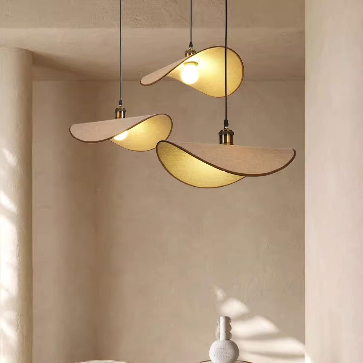 Penrelelis Fabric Pendant Light-Moonnatur