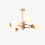 Laelia Wood Chandelier-Moonnatur