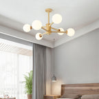 Laelia Wood Chandelier-Moonnatur