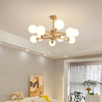 Laelia Wood Chandelier-Moonnatur