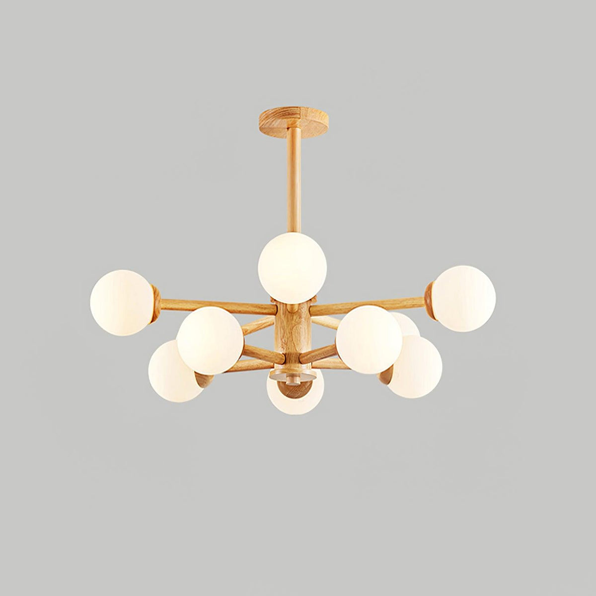 Laelia Wood Chandelier-Moonnatur