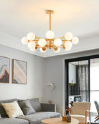Laelia Wood Chandelier-Moonnatur