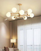 Laelia Wood Chandelier-Moonnatur