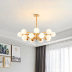 Laelia Wood Chandelier-Moonnatur