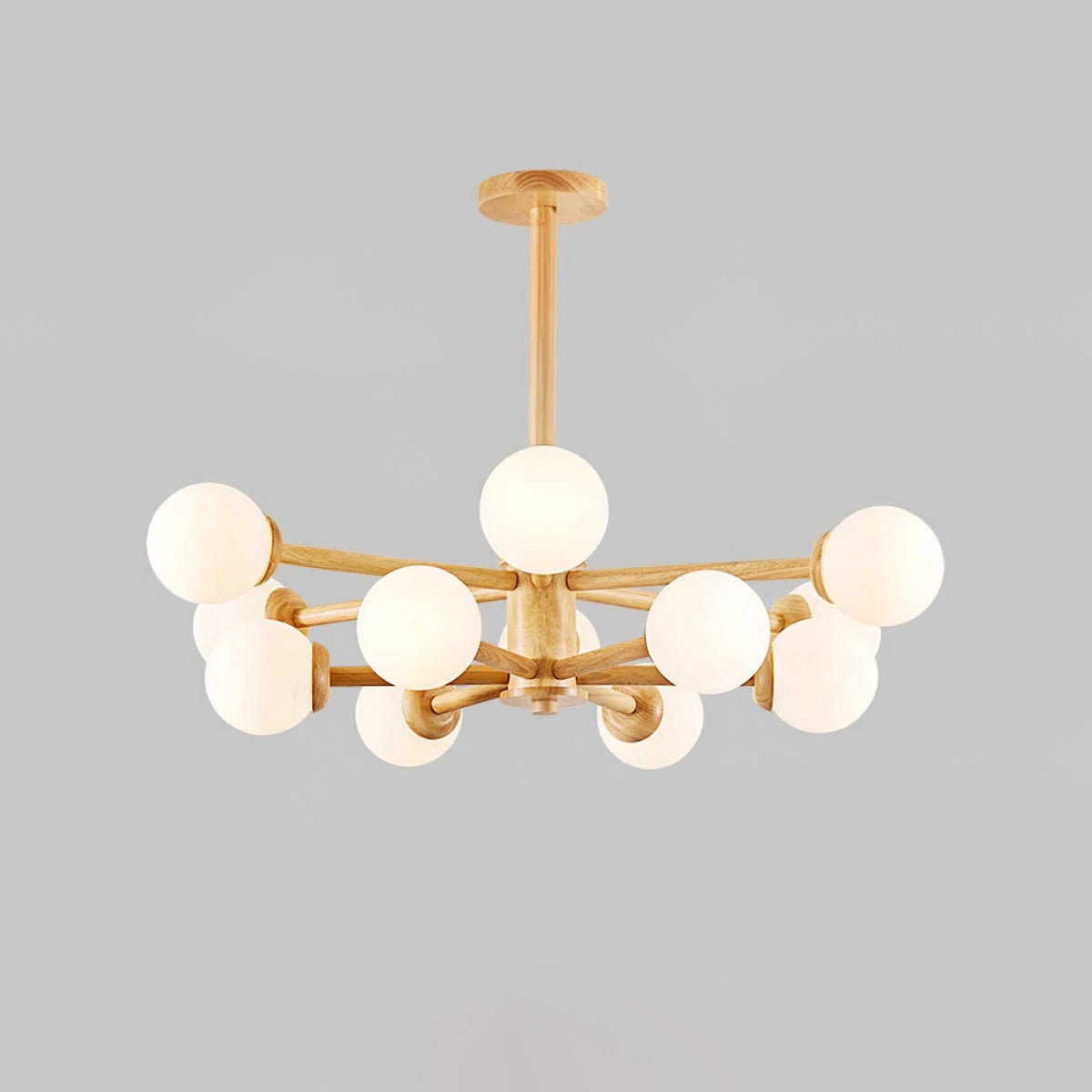 Laelia Wood Chandelier-Moonnatur