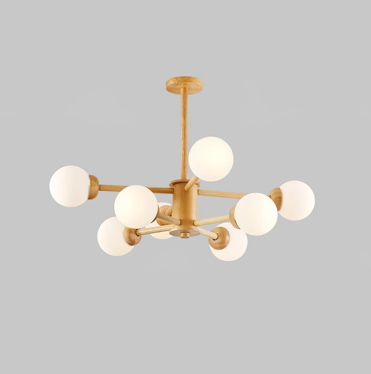Laelia Wood Chandelier-Moonnatur