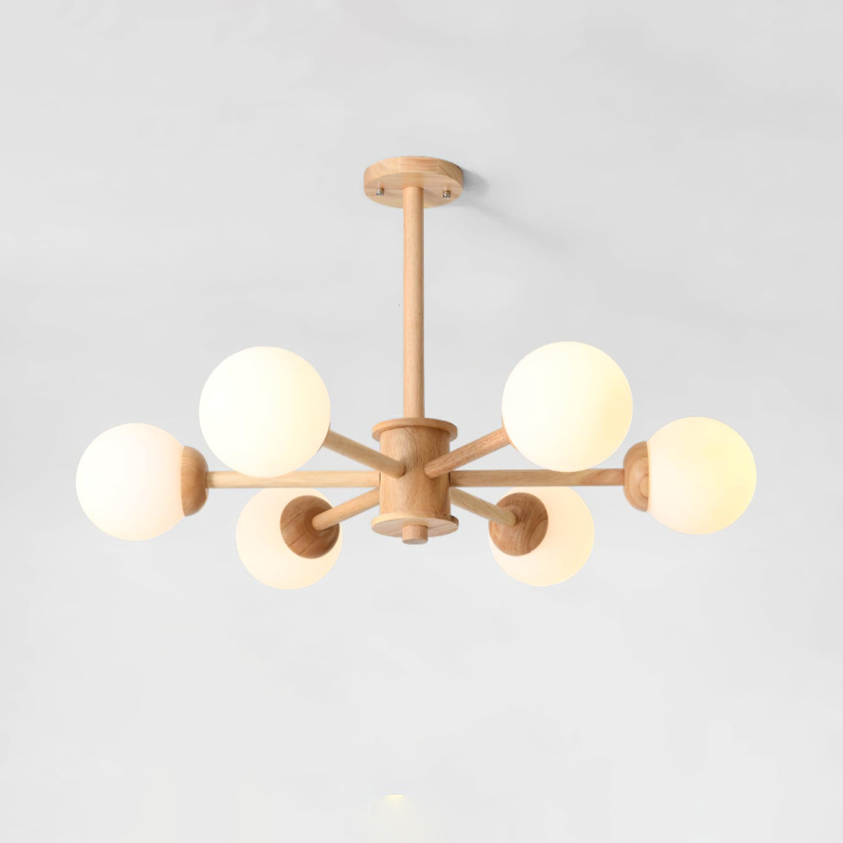 Laelia Wood Chandelier-Moonnatur