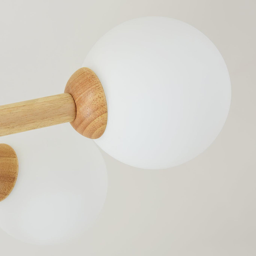 Laelia Wood Chandelier-Moonnatur