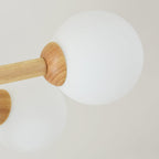 Laelia Wood Chandelier-Moonnatur