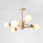Laelia Wood Chandelier-Moonnatur