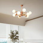 Laelia Wood Chandelier-Moonnatur