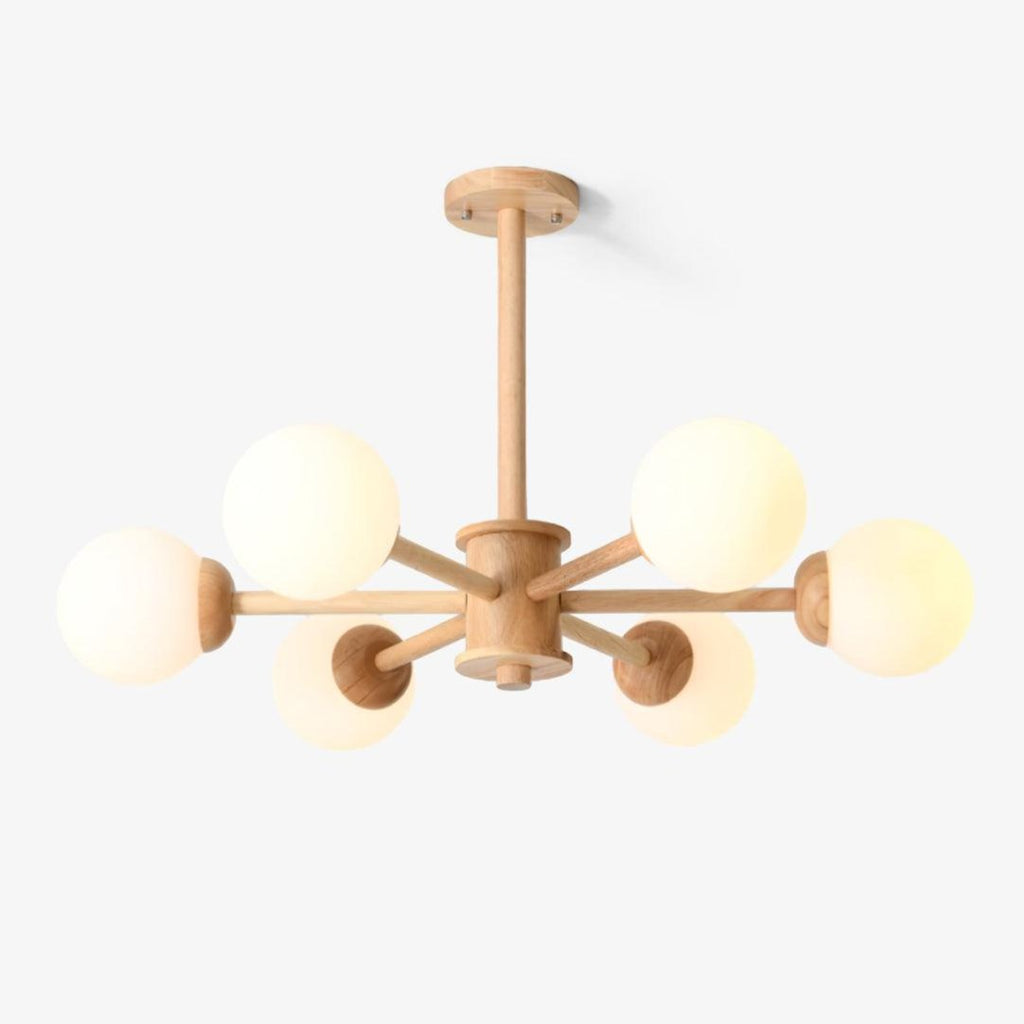 Laelia Wood Chandelier-Moonnatur