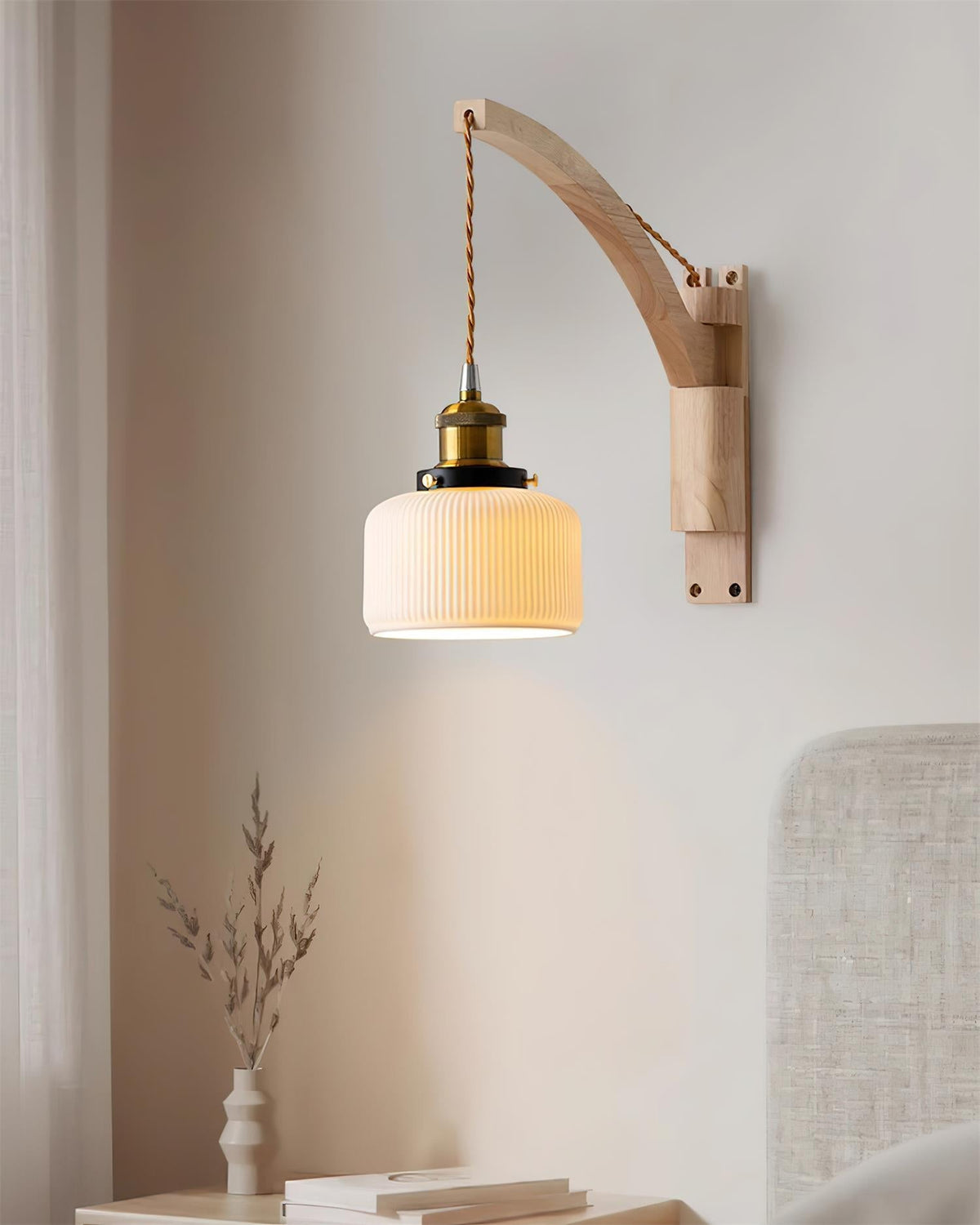 Ivrenden Ceramic Wall Light-Moonnatur