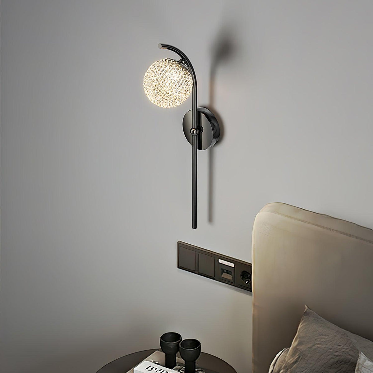 Kestina Crystal Wall Light-Moonnatur