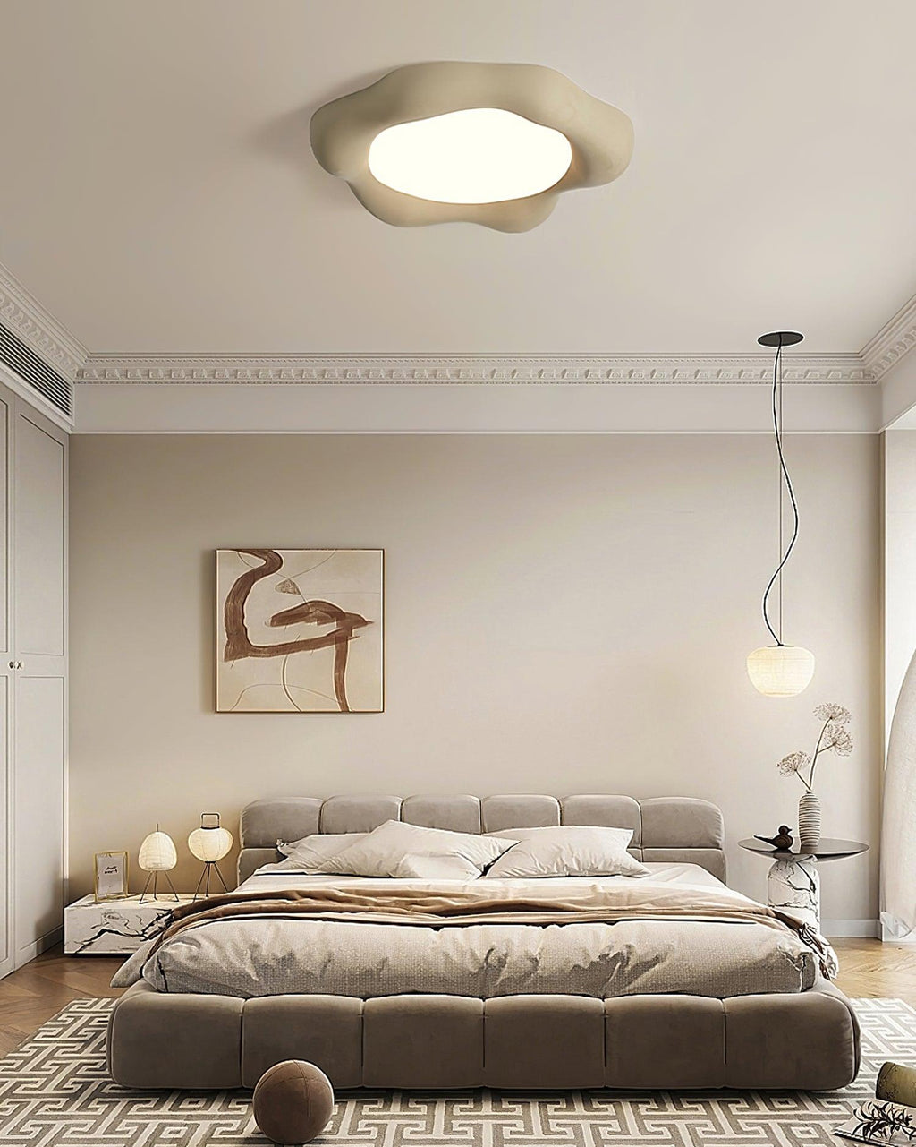 Baldenaria Resin Ceiling Light-Moonnatur