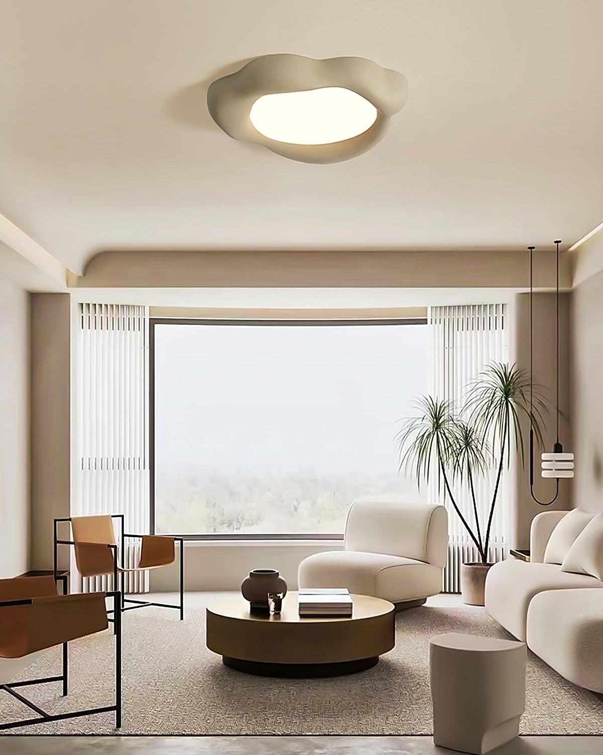 Baldenaria Resin Ceiling Light-Moonnatur