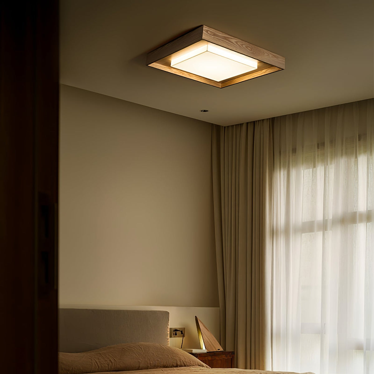 Ferrowwynne Wood Ceiling Light-Moonnatur