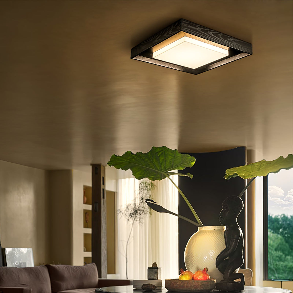 Ferrowwynne Wood Ceiling Light-Moonnatur