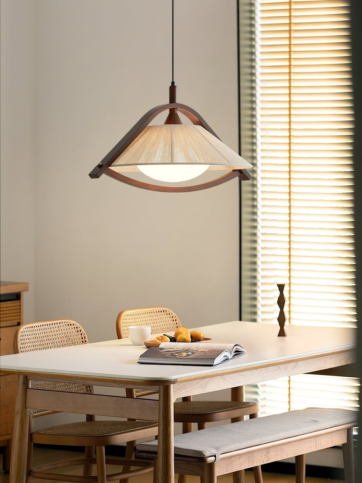 Ulvenenis Fabric Pendant Light-Moonnatur