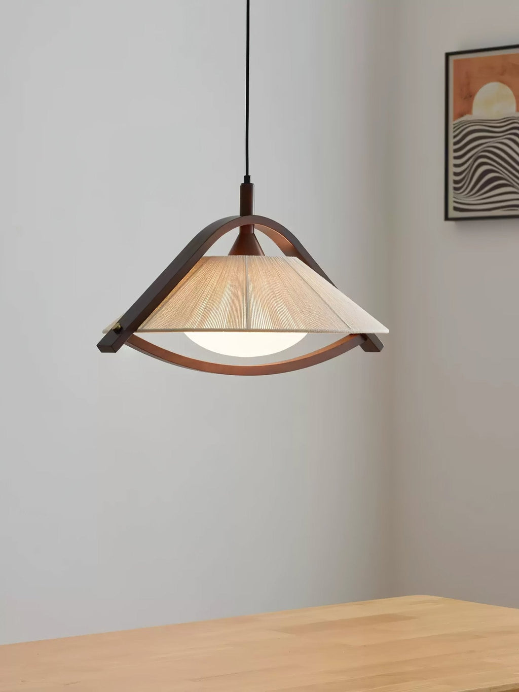 Ulvenenis Fabric Pendant Light-Moonnatur