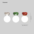 Tarnelfield Glass Ceiling Light-Moonnatur