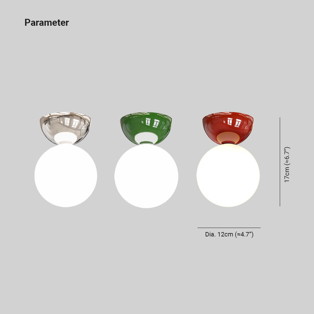 Tarnelfield Glass Ceiling Light-Moonnatur