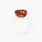 Tarnelfield Glass Ceiling Light-Moonnatur