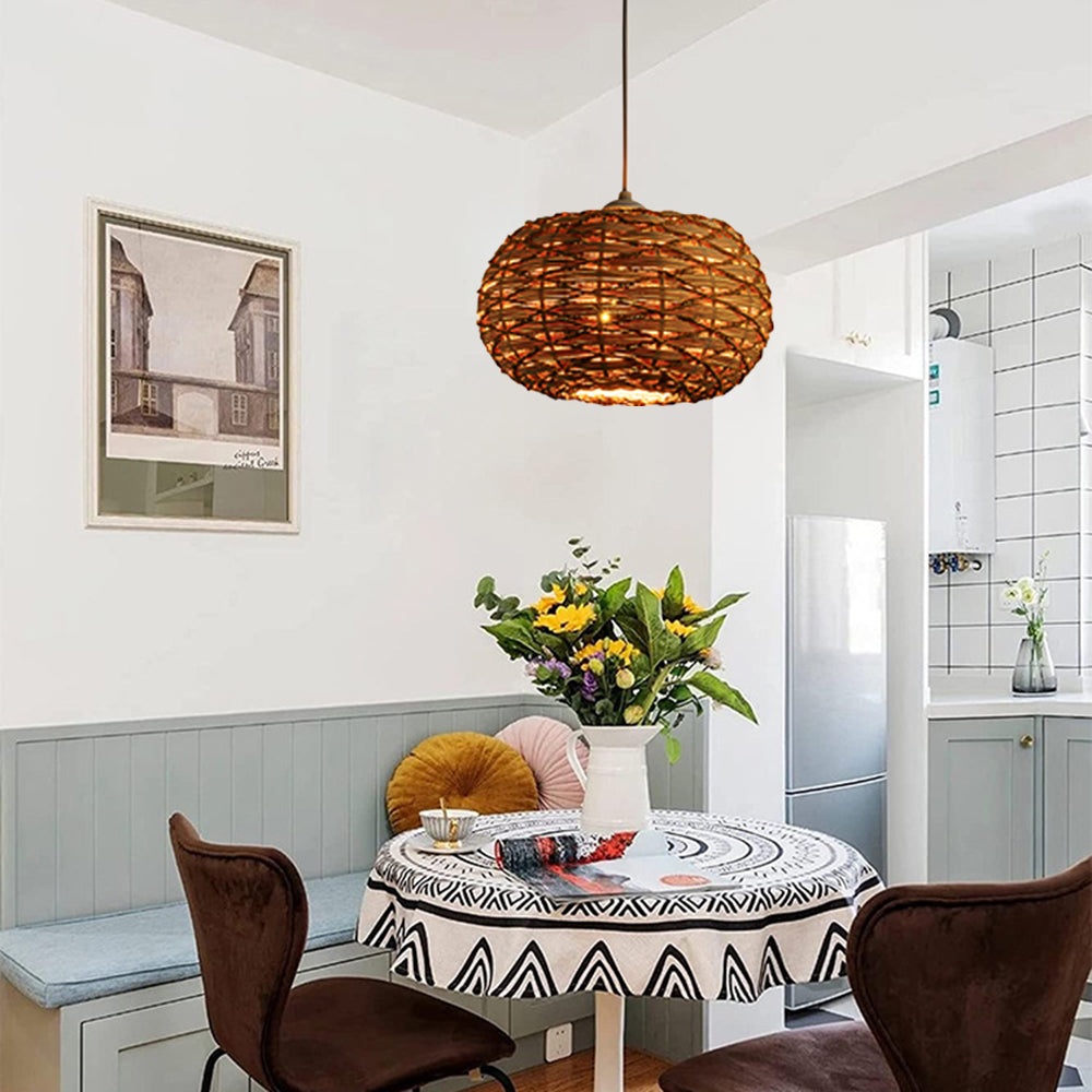 Avrenaria Rattan Pendant Light-Moonnatur