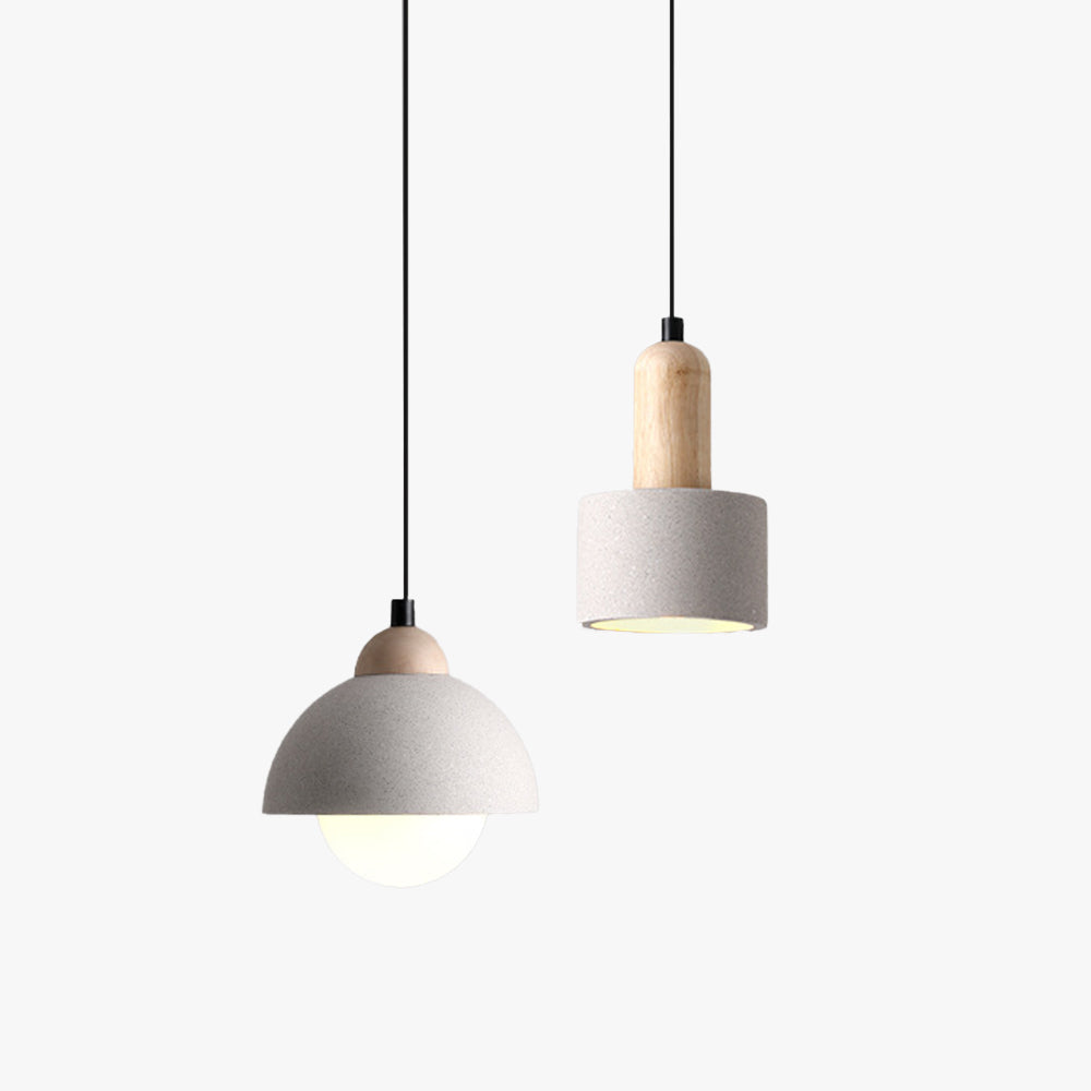 Penrelelyn Cement Pendant Light-Moonnatur