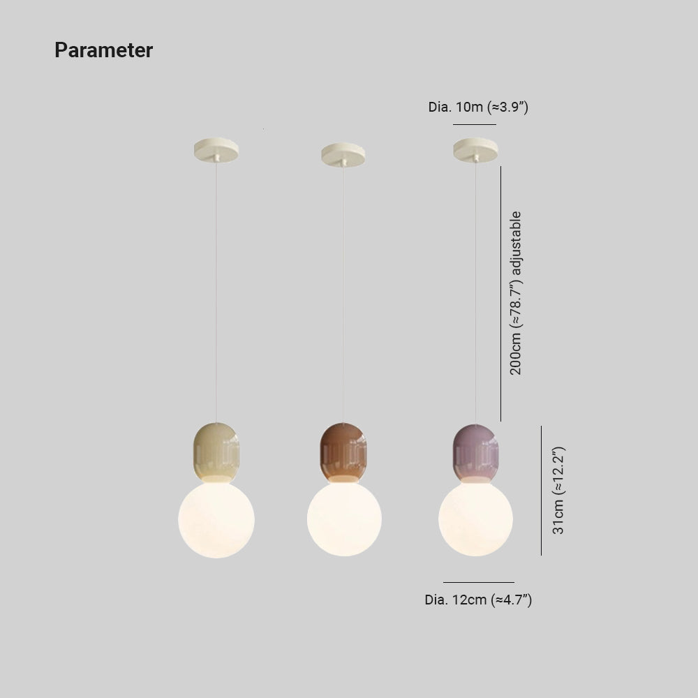 Meldenwyn Glass Pendant Light-Moonnatur