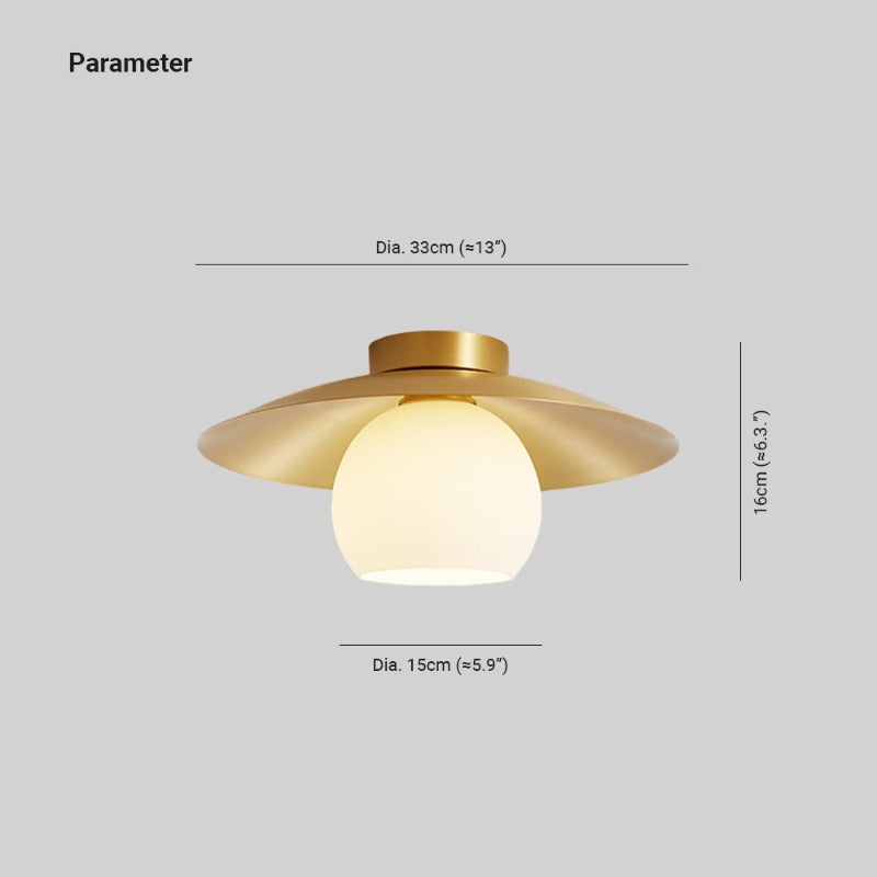 Nethenora Glass Ceiling Light-Moonnatur