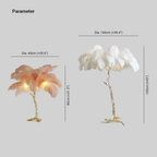 Baldenara Feather Floor Lamp-Moonnatur