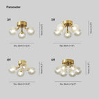 Garnelgrove Glass Ceiling Light-Moonnatur