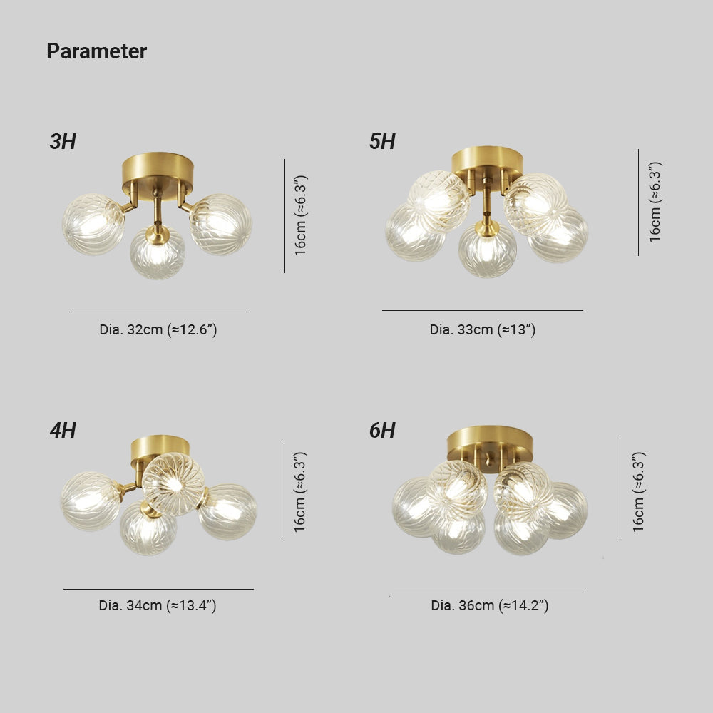 Garnelgrove Glass Ceiling Light-Moonnatur