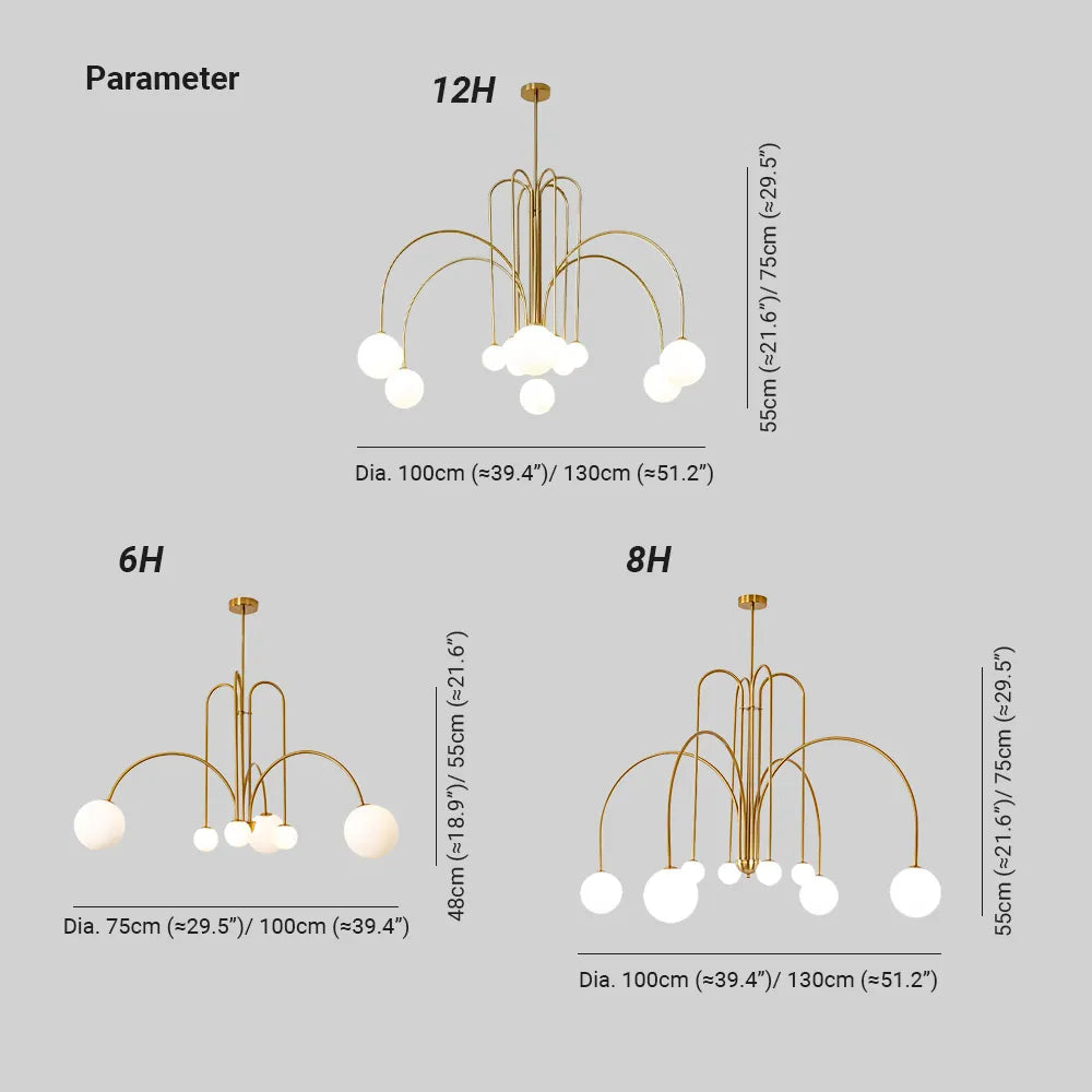 Monica Pendant Light Double Layer Glass Bubble - Neutralighting