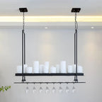Garnelrose Glass Chandelier-Moonnatur