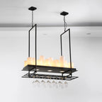 Garnelrose Glass Chandelier-Moonnatur