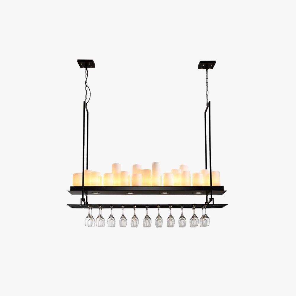 Garnelrose Glass Chandelier-Moonnatur