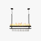 Garnelrose Glass Chandelier-Moonnatur