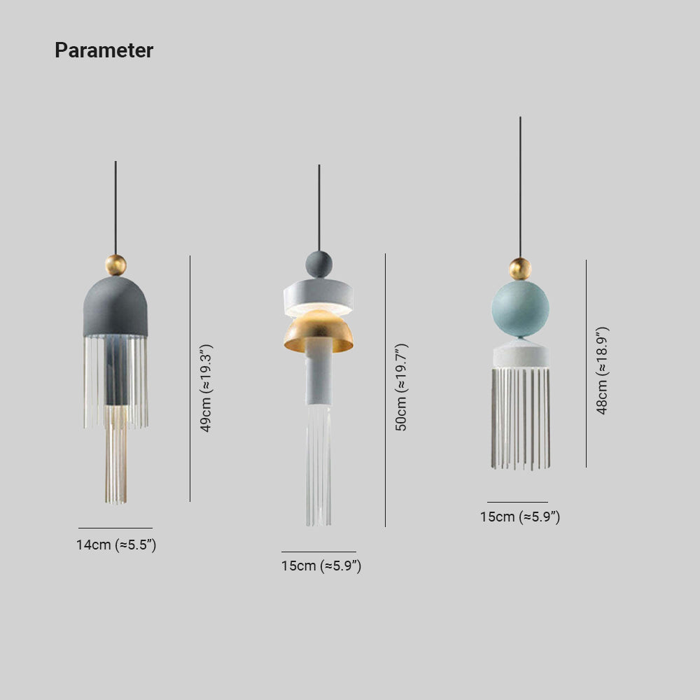Jardeniel Metal Pendant Light-Moonnatur