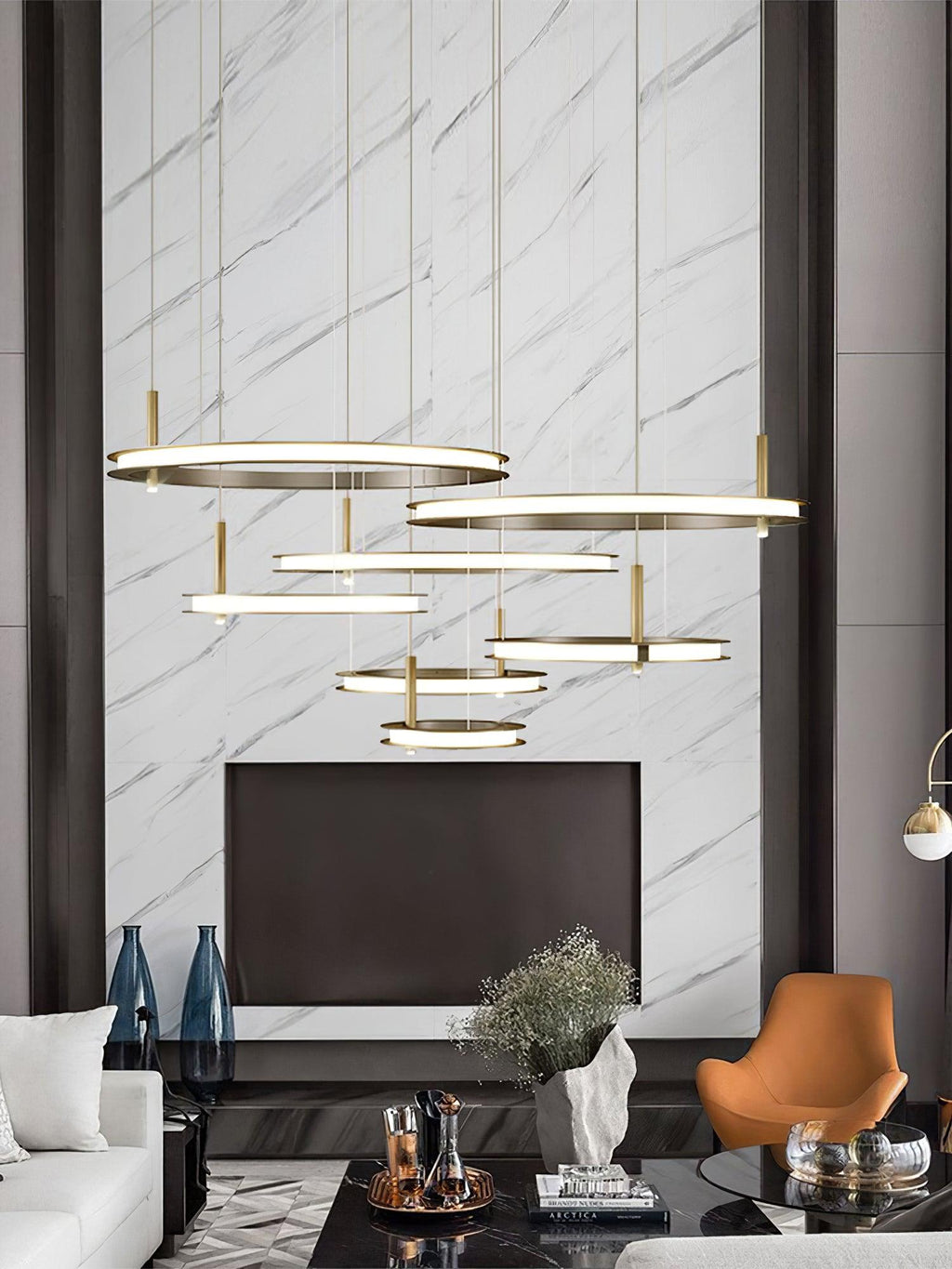 Westia Stainless Steel Chandelier-Moonnatur