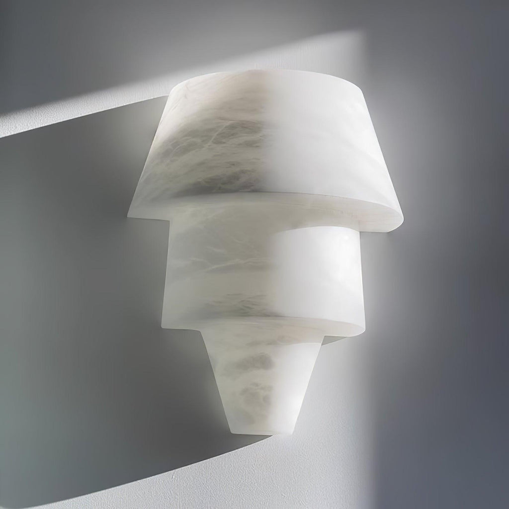 Morrelelle Alabaster Wall Light-Moonnatur