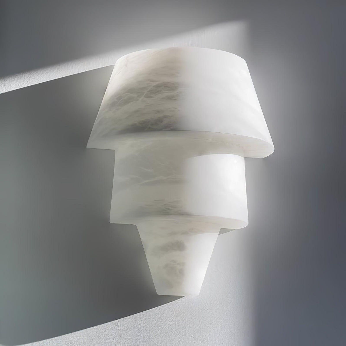 Morrelelle Alabaster Wall Light-Moonnatur