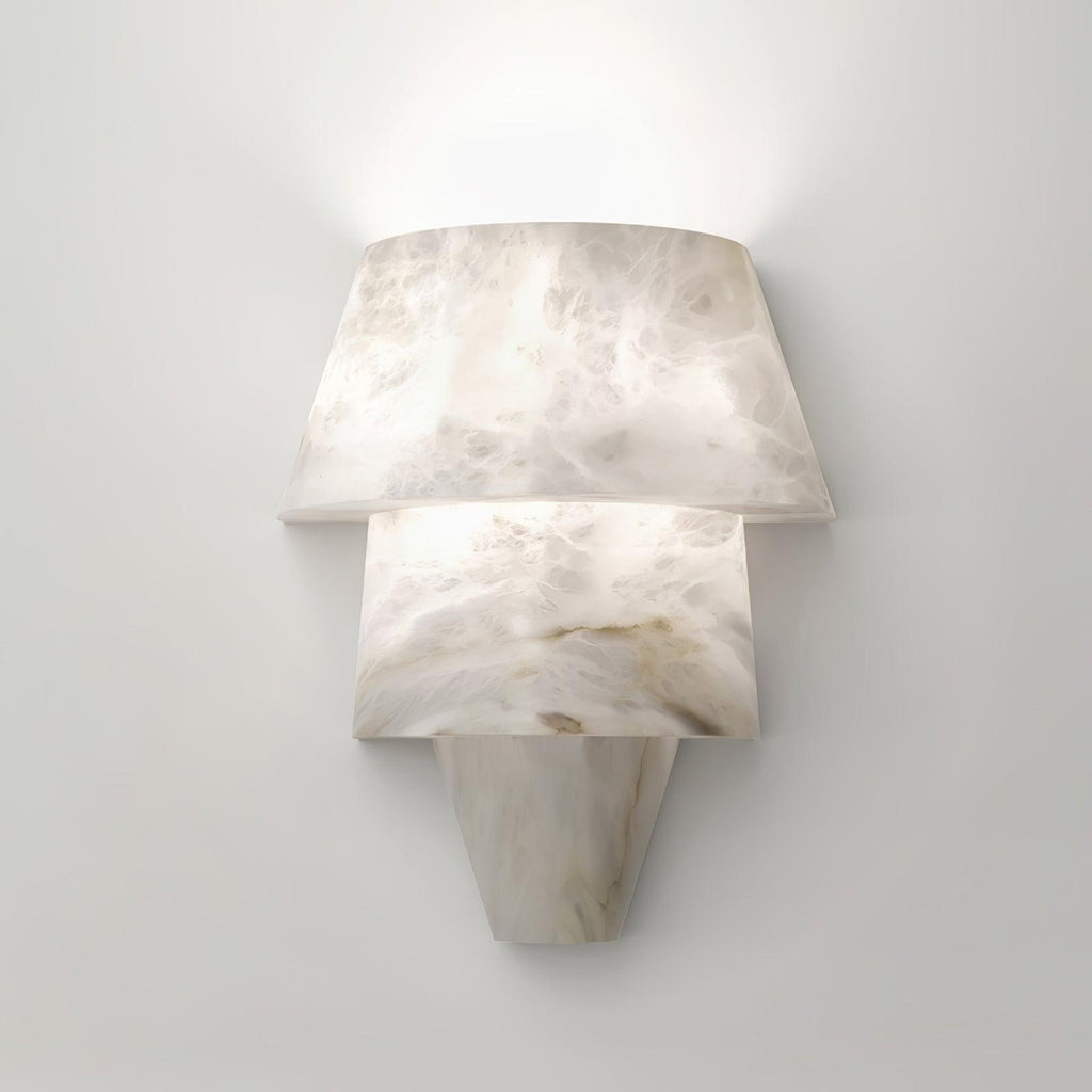 Morrelelle Alabaster Wall Light-Moonnatur