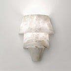 Morrelelle Alabaster Wall Light-Moonnatur