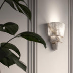 Morrelelle Alabaster Wall Light-Moonnatur