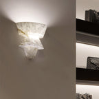 Morrelelle Alabaster Wall Light-Moonnatur